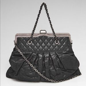 Authentic Chanel Iridescent Quilted Frame Bag